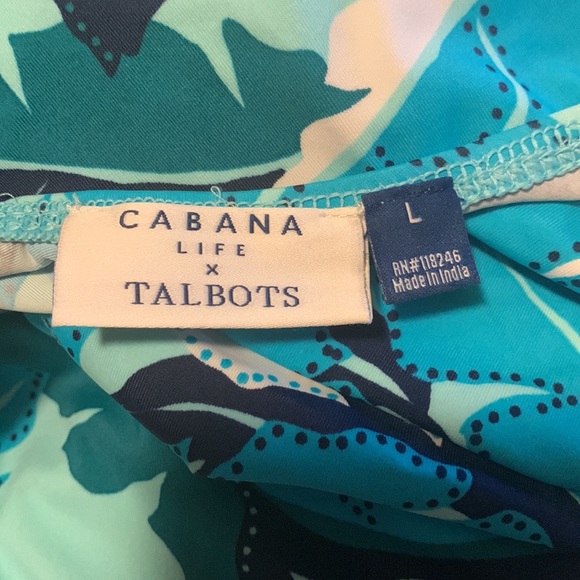 Cabana Life x Talbots (Size Large) Bathing Suit Top; Teal Blue’s, Navy + more - Picture 7 of 7